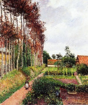  1899 Canvas - the field by the ango inn varengeville 1899 Camille Pissarro